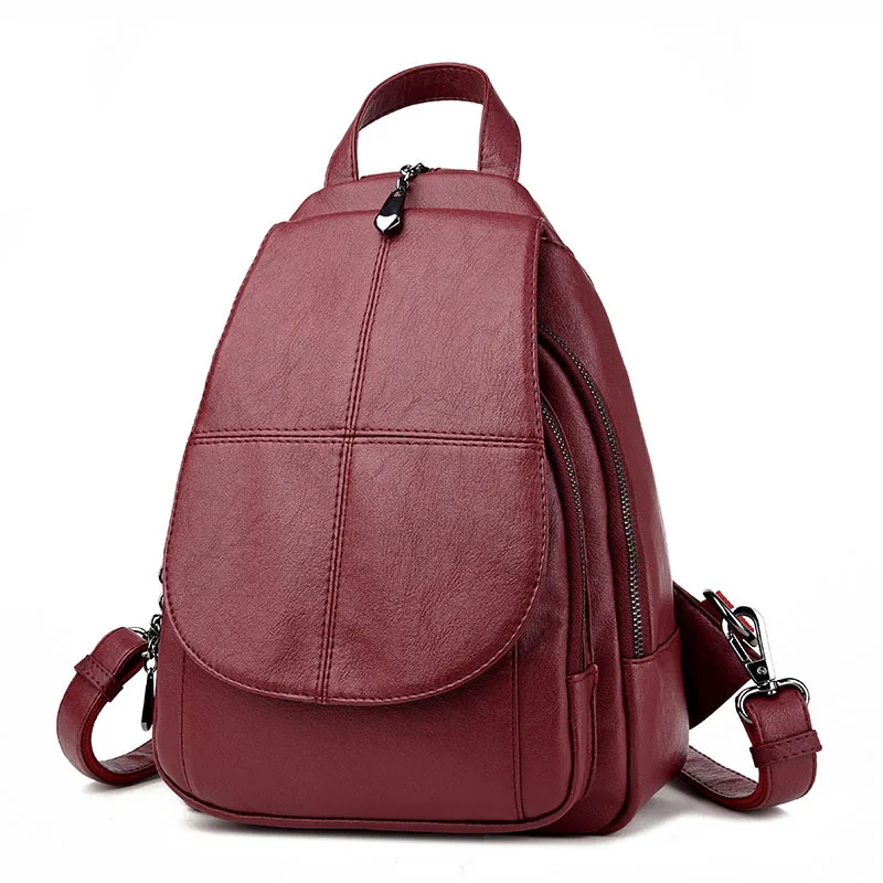 

2019 New Arrival Female Backpack Genuine Leather Real Sheepskin Women Backpacks for School Teenagers Girls