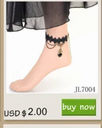 JL7047 дешевой цене черный кулон из бисера пикантные Кружево ножной браслет ювелирные изделия для Обувь для девочек на вечеринки