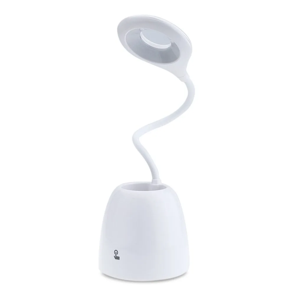 

LED Desk Lamp with Pen Holder Rechargeable Touch Control Eye-Care Bedside Reading Light for Students
