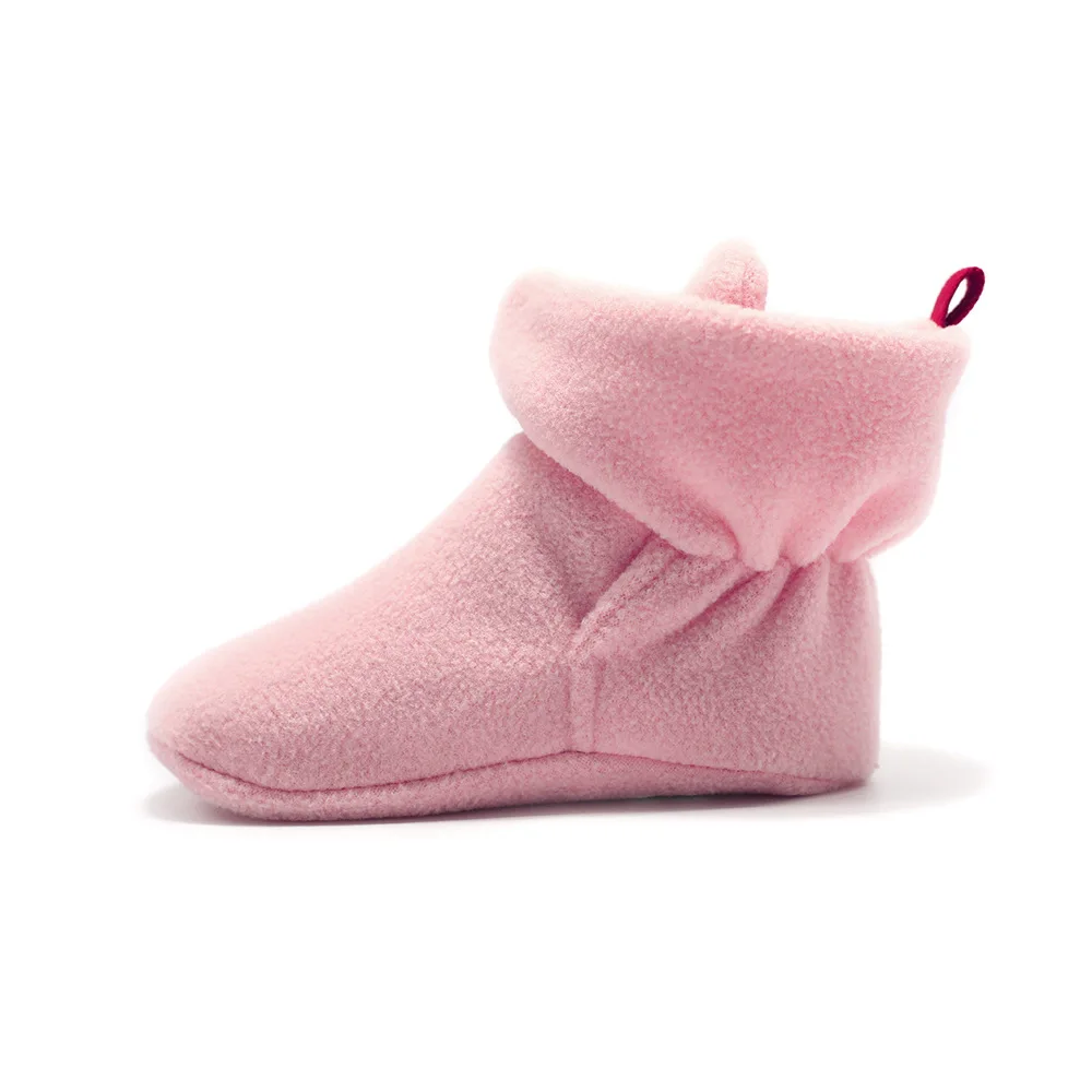 YWHUANSEN унисекс для новорожденных и малышей из кораллового флиса; обувь зимняя теплая дутая куртка для младенцев пинетки для малышей; обувь для девочек; тапочки для малышей с ворсом; первая обувь для ходьбы, ботинки - Color: Pink 2
