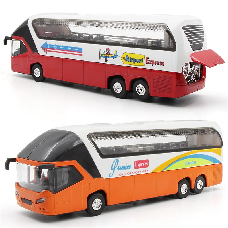 

High quality 1:50 bus alloy model,children's gifts and collections,die-casting sound and light pull back model,free shipping