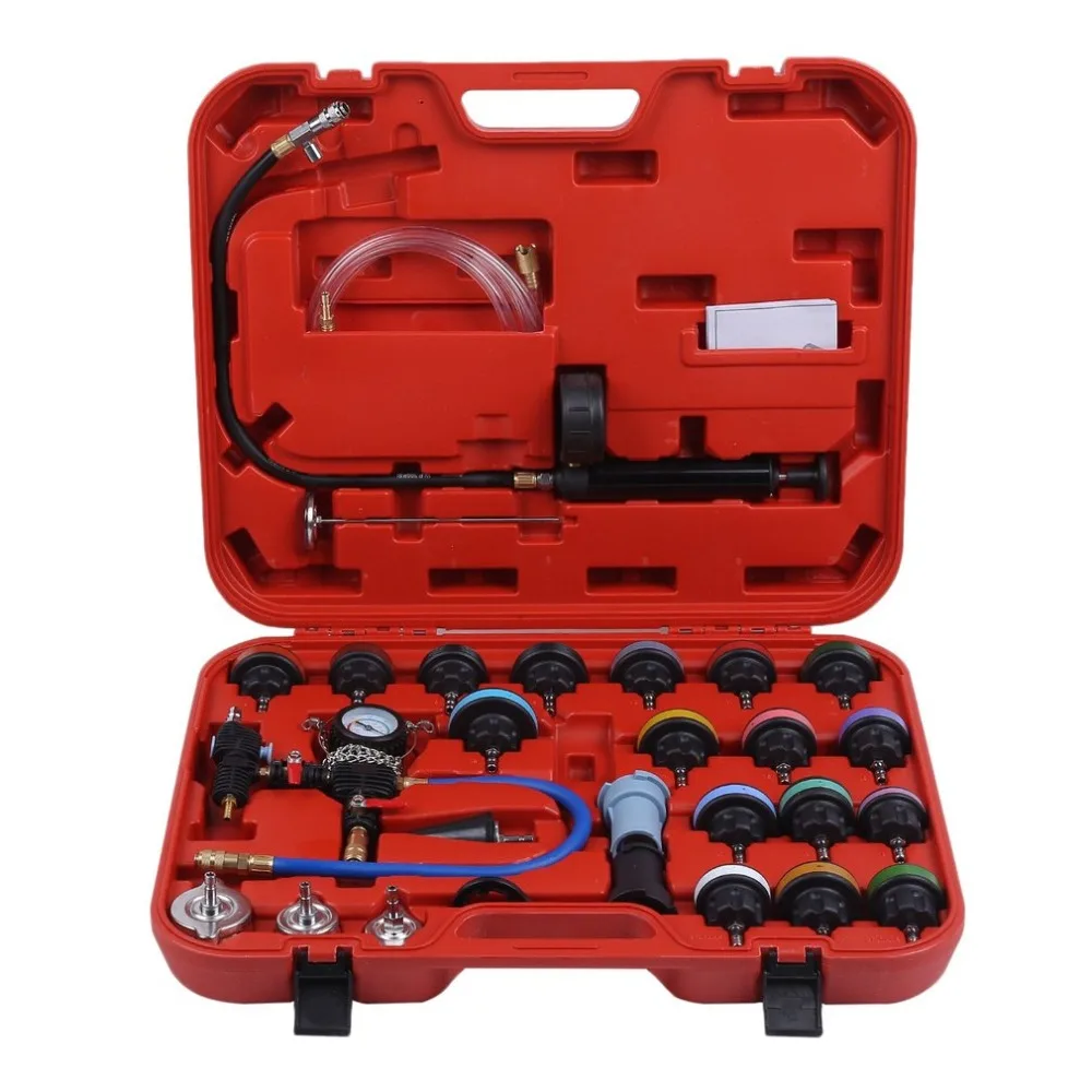 

Universal Automobile Radiator Pressure Tester Car Cooler Leak Tester Vacuum Leak Detector Car Cooling System Detecting Tool