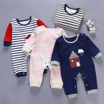 

2018 Autumn style Fashion print Baby Rompers Baby Girl Clothes Newborn Baby boys Clothes Roupas Infant Jumpsuits