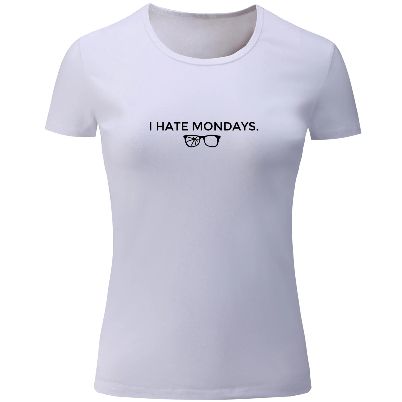 IDzn I Hate Mondays/женские футболки с графическим принтом летняя повседневная свободная