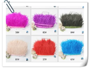 

10yards 10-15cm ostrich feather ribbons ostrich feather strips Ostrich feathers boas /skirt/scarf/ dressing for weddind/party