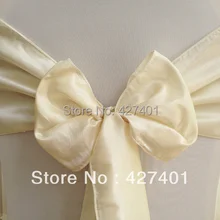 Горячая Слоновой Кости Тафта Председатель Sash Для Свадебное Event& Украшение Партии
