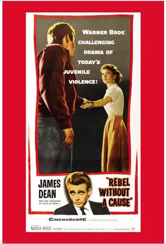 JAMES DEAN REBEL без причины Шелковый плакат декоративной живописи 24x36 дюймов | Дом и сад