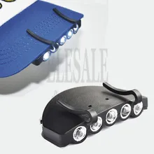 5-Led Кепки светильник Портативный налобный фонарь для Рабочая обувь шлем Кепки принадлежности для рыбалки Рабочая чтения Пеший Туризм светильник