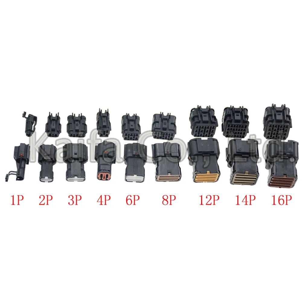 

1 sets PA66 1/2/3/4/6/8/12/16P Car connector Auto Wire harness connector 1.8 vehicle waterproof plug and socket terminal IP65