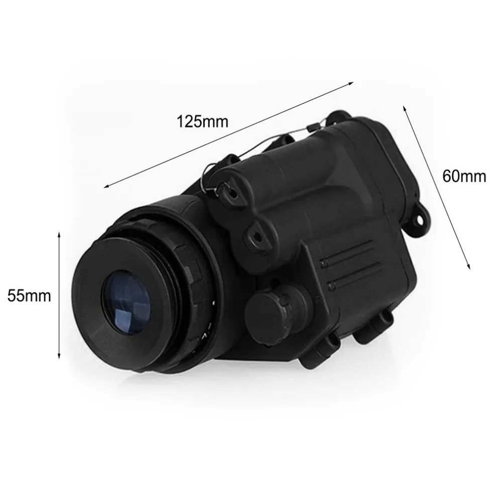 Черный PVS-14 очки ночного видения прицел Монокуляр устройство водонепроницаемый цифровой ИК ЖК Подсветка для шлема Охота Wargame