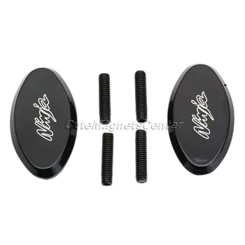 

Aluminum Black Motorcycle Mirror Base Plates Mirrors Block Off Base Plates For 2005-2008 Kawasaki ZX-636/ZX-6R/ZX-6RR KTM Parts