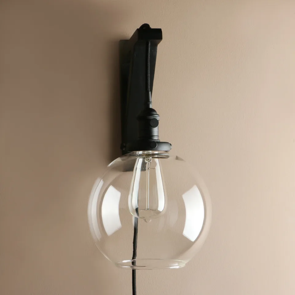modern globe sconce