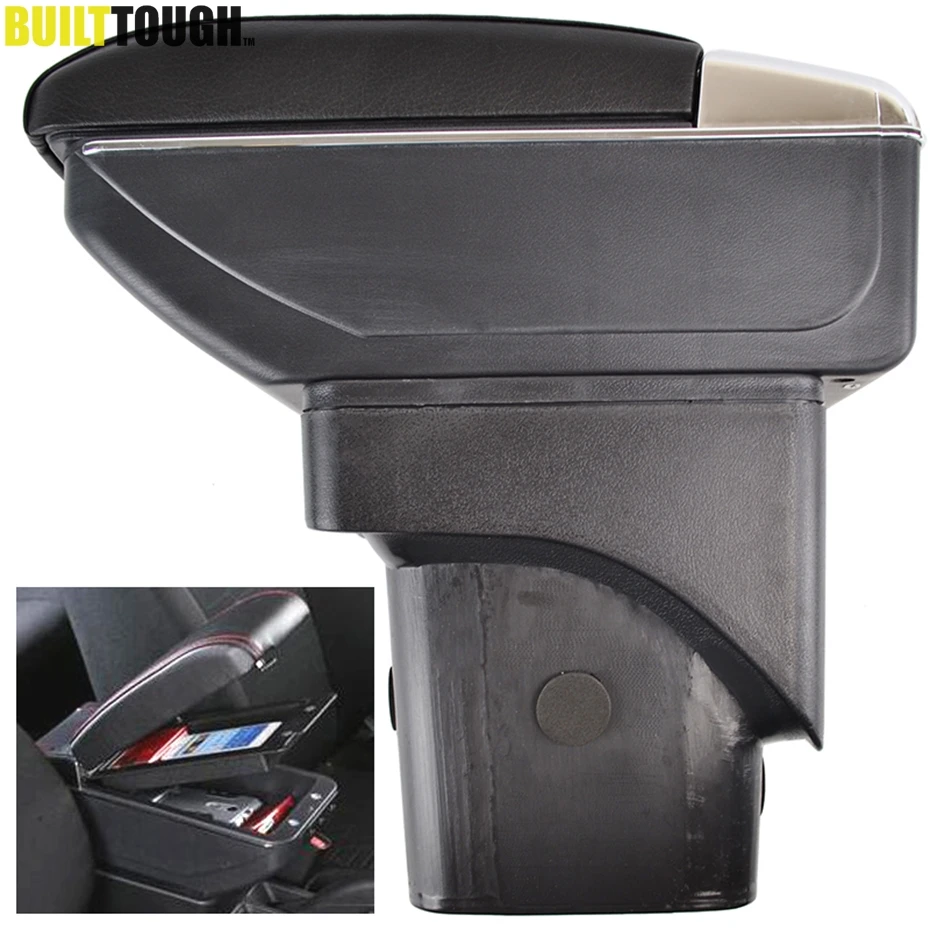 Car Dual Layer Armrest Fit For Ford Focus 2 MK2 2005 2011 Arm Rest