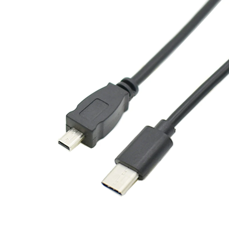 Кабель преобразователь для камеры ult best с USB Type C папа на Mini 8 Pin 2 0 кабель OTG шнур 30 см
