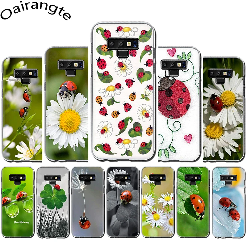 

Leaf ladybug daisy Hard Phone Case for Samsung A3 A5 A6 A8 Plus A7 A9 A10 A30 A40 A50 A70