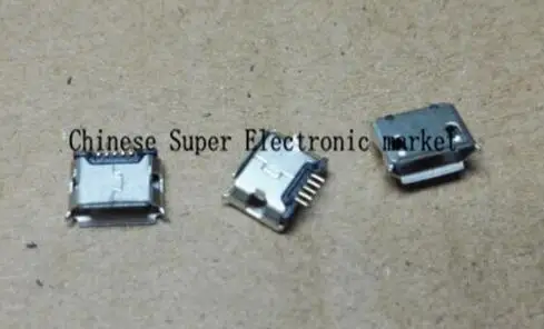 50 шт. 5-контактный разъем Micro USB 5P для зарядки | Электронные компоненты и