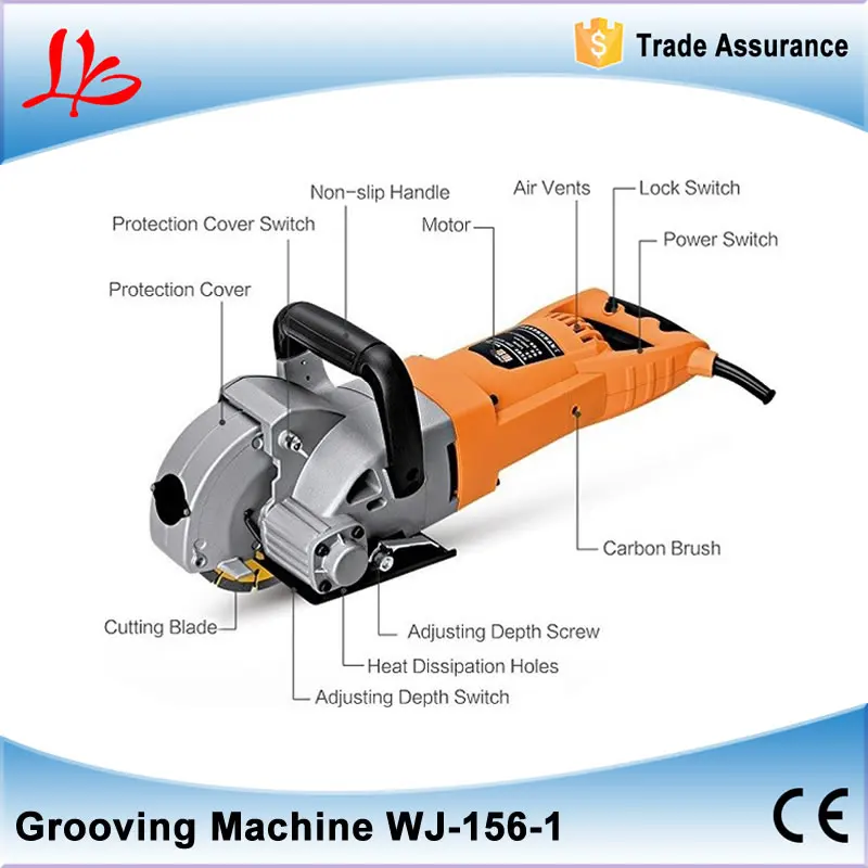 5200W WJ 156 1 Multifunction Wall Groove Cutting Machine Wall Groove