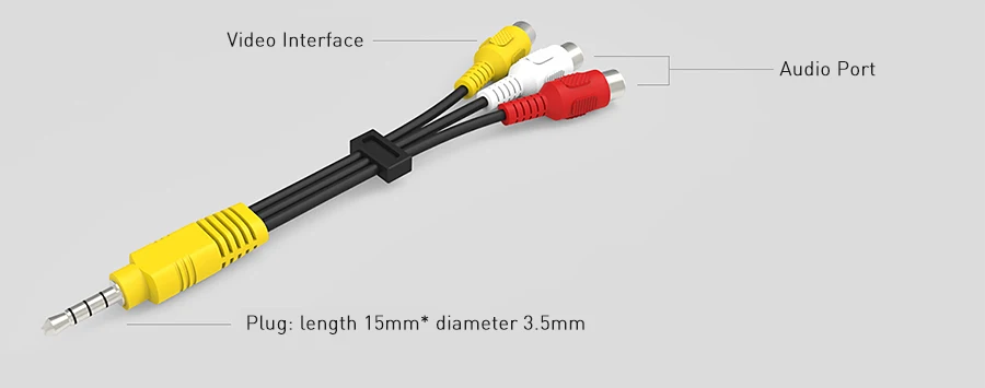 XGIMI RCA av-кабель адаптер для Z4 Z5 CC Аврора H1 серии Поддержка Универсальный светодиодный ЖК-дисплей DLP проектор 3,5 мм до 3RCA соединительный кабель