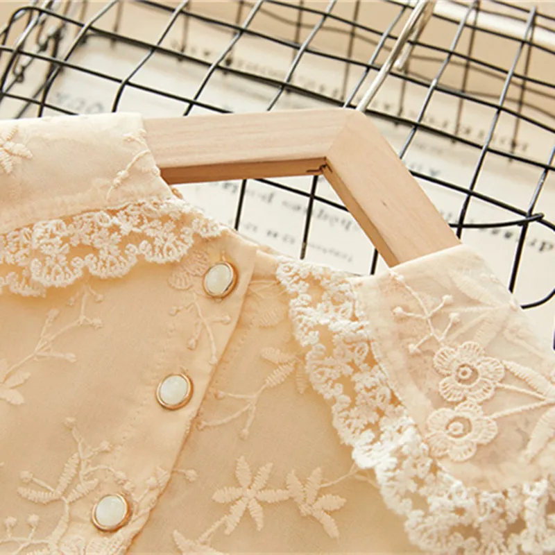 Kids Girls Lace Princess Dress Spring Fashion Toddler Girls Full Sleeve Peter Pan Collar Embroidery Party Dress Baby Dress 2-8Y Kids Girls Lace Princess Dress Spring Fashion Toddler Girls Full Sleeve Peter Pan Collar Embroidery Party Dress Baby Dress 2-8Y