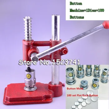 

Fabric Covered Button Press Machine Tool +1 Die Mold 30#1.8cm(0.7'')+100 sets of Self Cover Buttons 30#1.8cm(0.7'')