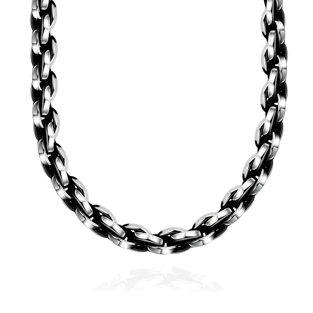 HAMANY Necklace,Mens Necklaces,European and American Stainless Steel Necklace Mens Jewelry Punk Titanium Steel Mens Pendant