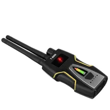 Strong Magnet Dual Antennas Sleeping GPS Tracker Finder Anti GSM Signal Detector 1-8000MHZ Detector Listening Bugs(Black) T8000
