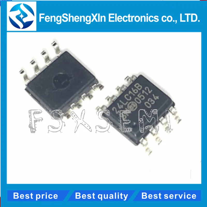 10 шт./лот 24LC16 24LC16BI 24LC16BT-I/SN 24LC16B-I/SN SOP-8 EEPROM | Электронные компоненты и принадлежности