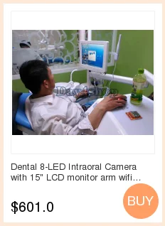 Стоматологическая 8-светодиодный интраоральная камера с 1" ЖК-монитором arm wifi windows7 стоматологическое оборудование, стоматолог-камера