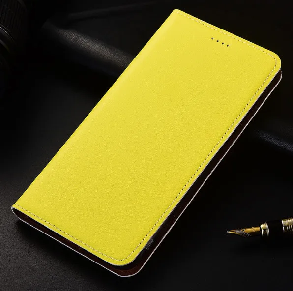 CJ10 Натуральная кожа флип чехол с карт памяти для htc U Ultra(5,") чехол для телефона для htc U Ultra телефона - Цвет: Yellow