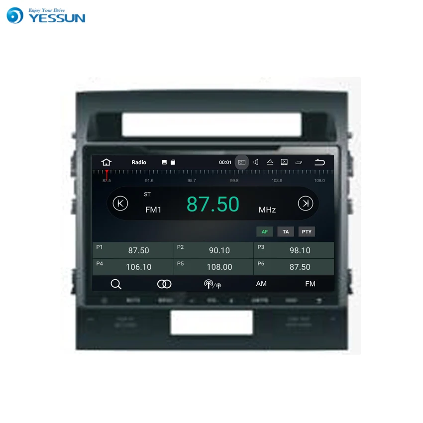 Perfect YESSUN Android Radio Car DVD Player For Toyota Land Cruiser 200 2007-2015 Stereo Radio Multimedia GPS Navigation With AM/FM 1