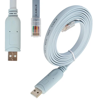 

6FT USB To RS232 RJ45 Console Cable For Cisco Router