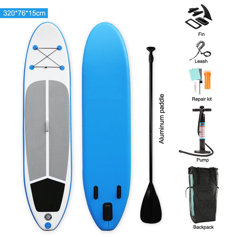 320 Cm/ 10'6"super Stable Inflatable Paddle Board Isup Stand Up Paddle