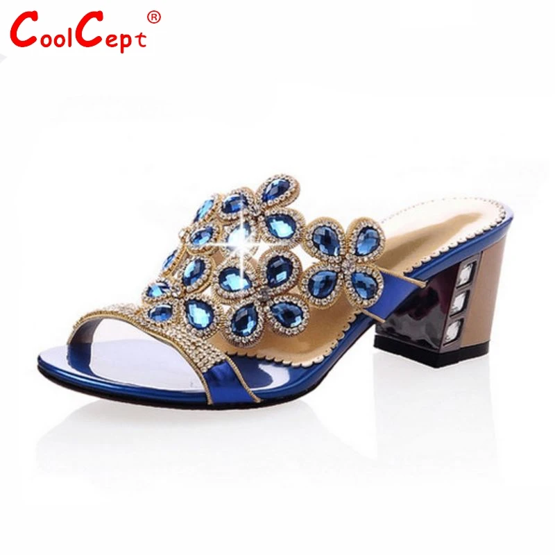 

CooLcept free shipping genuine leather quality high heel  sandals women fashion platform heels sandal R4069 EUR size 33-43