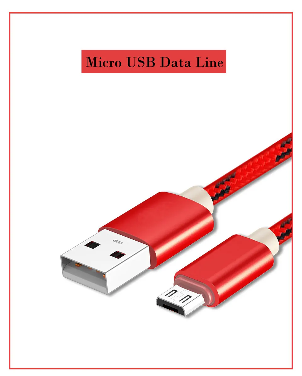  Micro USB Cable Sync Data Line Microusb Cable for Samsung Xiaomi Huawei Android Mobile Phone High Speed Charging Nylon Line (1)
