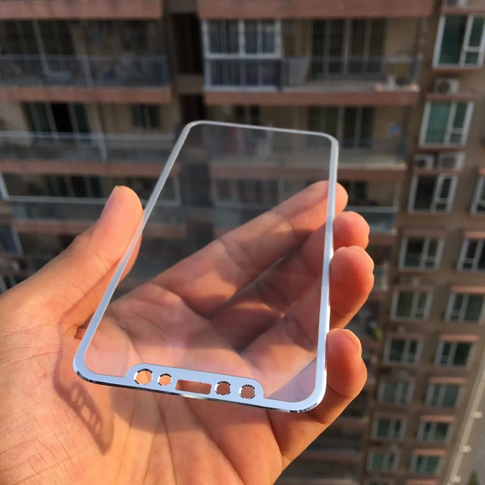 Закаленное стекло для iPhone 6 6s 7 8 Plus X 2.5D с изогнутыми краями пленка полным
