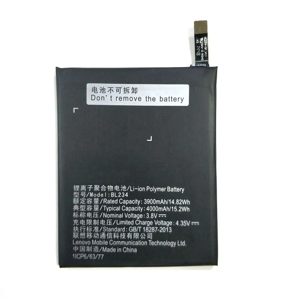 Новый высококачественный аккумулятор BL234 4000 мАч для Lenovo P70 P70t P70-T мобильный