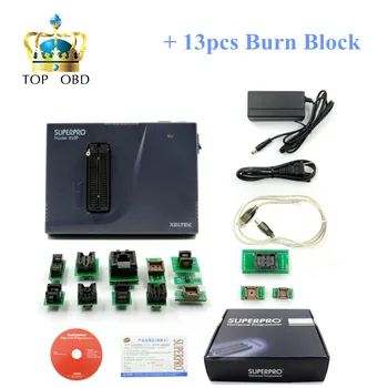

2019 Newest Xeltek Original Superpro 610P High speed Device USB Universal IC Chip Programmer + 13pcs Burn Block