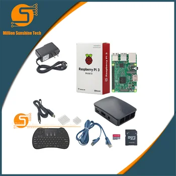 

Raspberry Pi 3 Module B+case +keyboard+heatsink+16G SD card+HDMI cable+power adapter free shipping