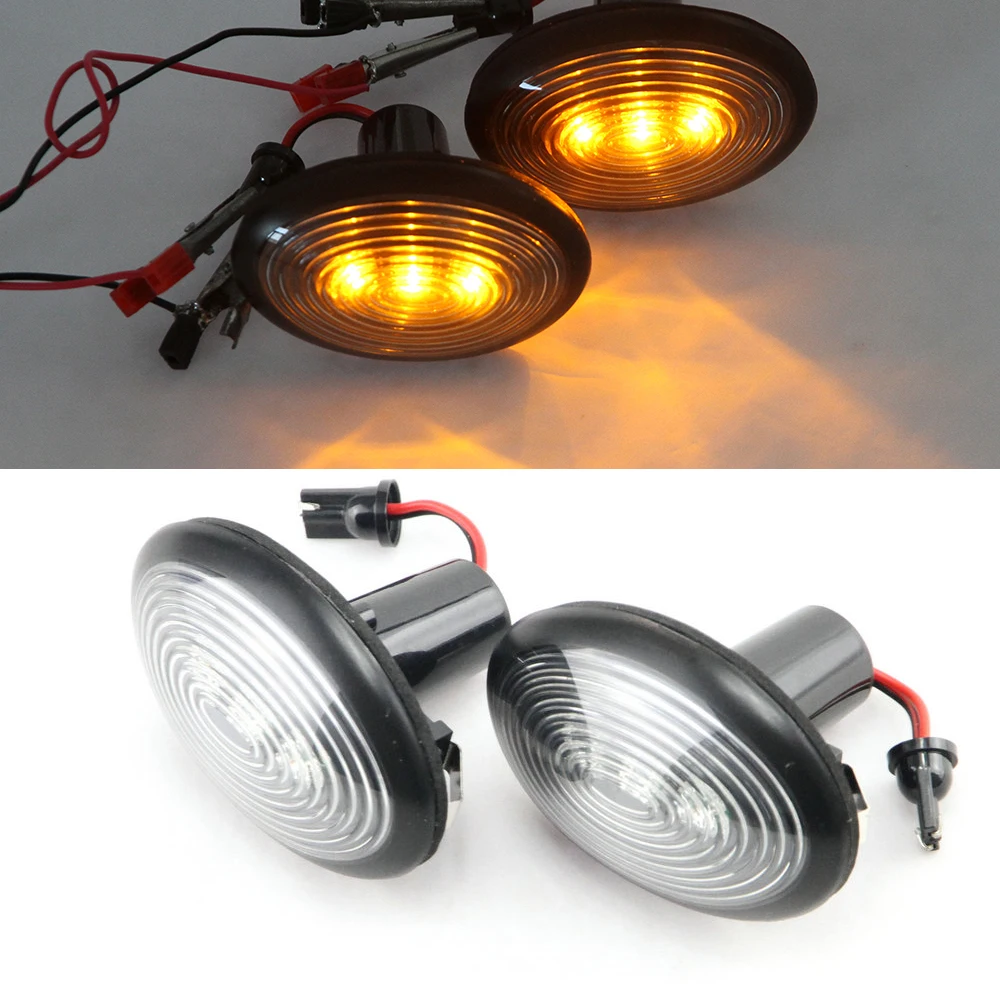 2x Amber/Yellow LED Side Marker Light turn signal light for Mini cooper
