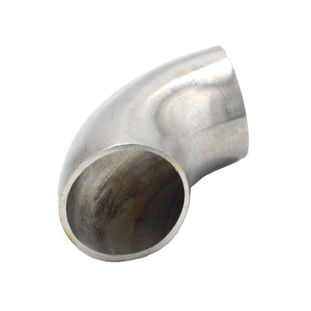 16mm-38mm OD 304 codo de acero inoxidable 90 grados soldadura sanitaria codo Conexión de tubería accesorios pulido comida grado