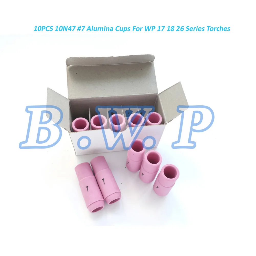 10PK 10N47(7 #) Tig сварочные Алюминиевые керамические сопла для SR PTA WP17 18 26 фонарь|ceramic