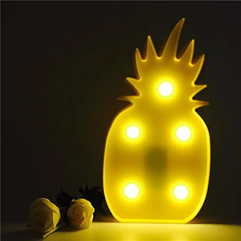 5 LED Pineapple Shaped Light LED Lamp Night Light Battery Operated for