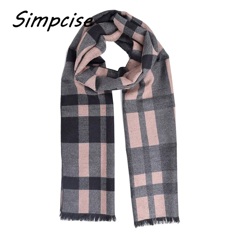 Latest style Design Fashion Men Double sided scarf Brand Winter Long Wool scarves Shawl A3A18912 mens snood scarf