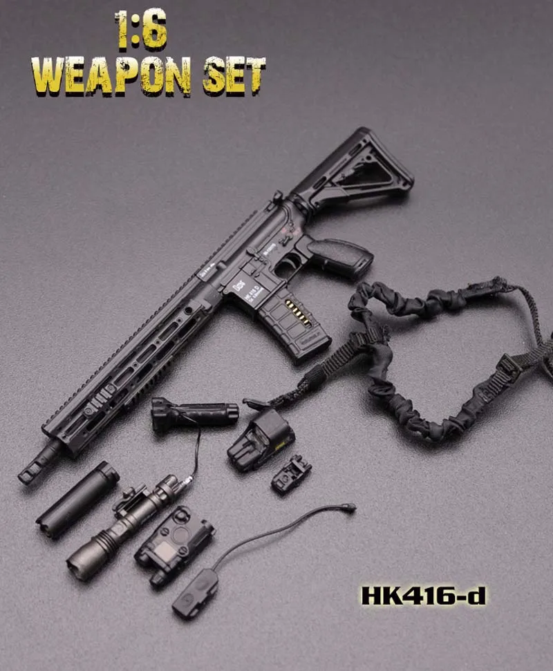 1/6 Scale Mini Times Toys HK416 Series M4 Rifle Weapon Model - Ideal for 12 Figure Collections and Accessories image 5