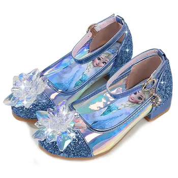 

kids Girls dancing and party shoes Rhinestones Else shoes for girls beautiful high quality children leather shoes for girl