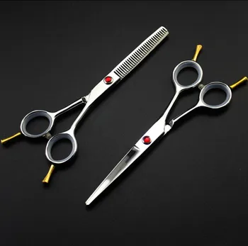 

new professional 5.5 inch Two-tailed thinning shears cutting barber cut hair scissors set hairdressing scissors Free shipping