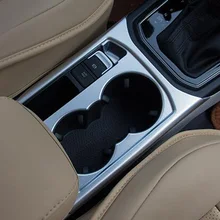 Автомобильный Стайлинг ABS Матовый держатель стакана воды накладка автомобиля Обложка интерьер хромированная отделка формовочная лента для Volkswagen VW Touran 2016 2017
