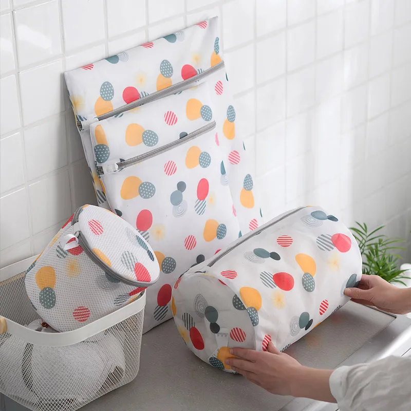 

Washing Home Use Mesh Clothing Underwear Organizer Washing Bag Useful Mesh Net Bra Wash Bag zipper Laundry Bag set /mesh /kids