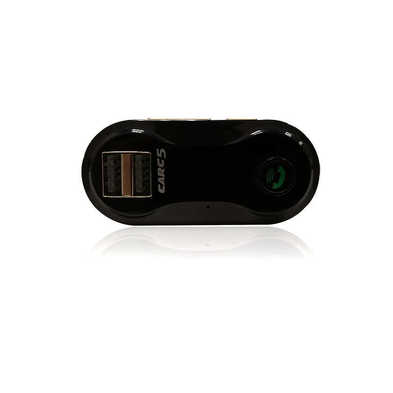 Bluetooth fm передатчик громкой связи авто Car Kit Музыка адаптер C5 радио Наборы 2 Порты usb