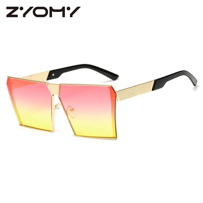 Vintage Square Sunglasses Women Brand Designer  Retro Gradient Oculos De Sol Uv400 Men Travel Sunglasses Driver Sun Glasses